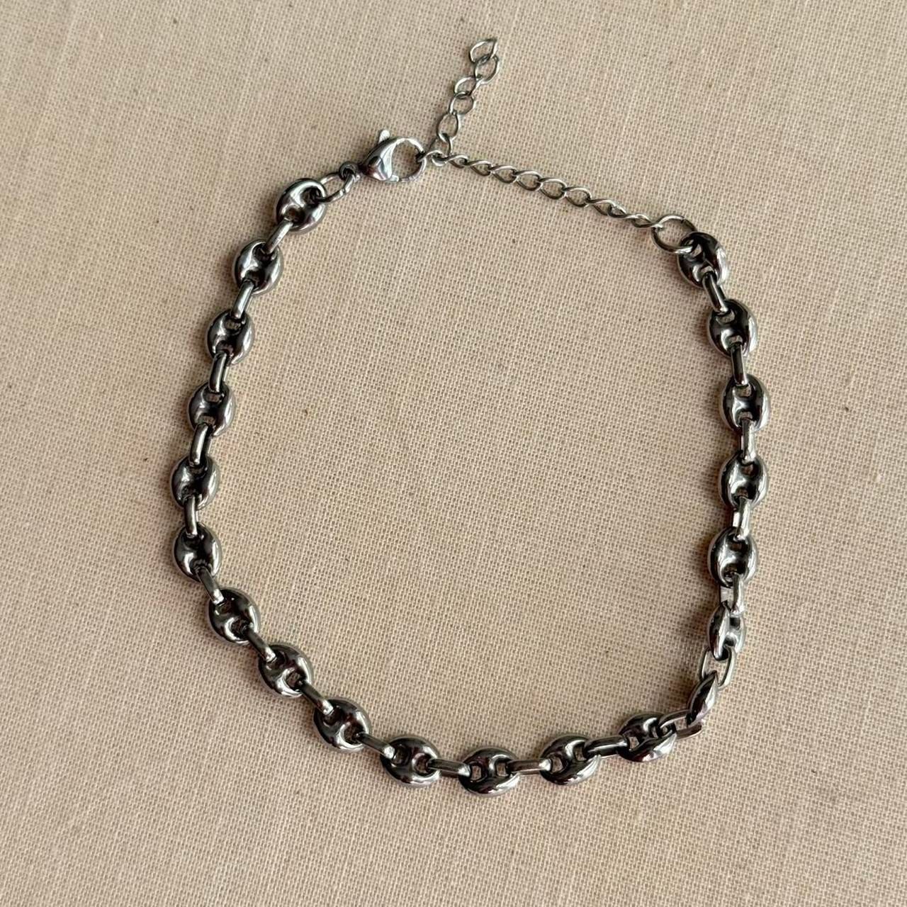 Silver Stainless Steel Mariner Link Bracelet